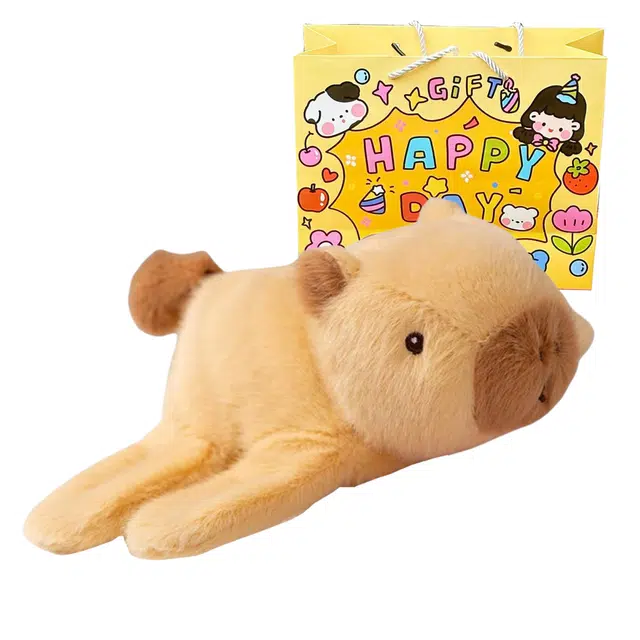 乐乐鱼 卡皮巴拉啪啪圈手环拍拍圈 可爱安抚陪伴 柔软治愈 玩偶周边