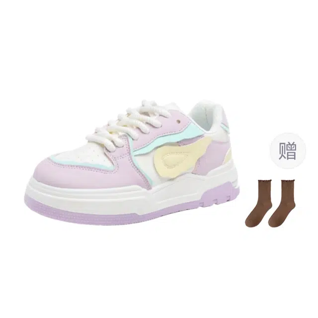 小鹿米利 时尚运动 翅膀设计感高颜值 包裹性防滑耐磨 低帮 板鞋 女款