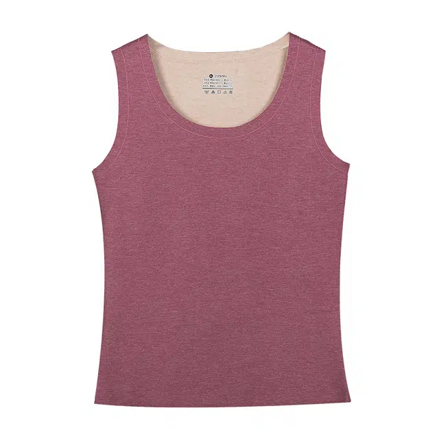 雅鹿 保暖纯色舒适透气背心 男女同款