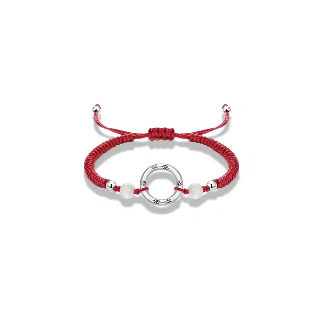 大唐国鼎 平安喜乐编织新中式简约时尚小众设计国潮宫廷风精致纹理 好运 琉璃 手链 男女同款情侣款