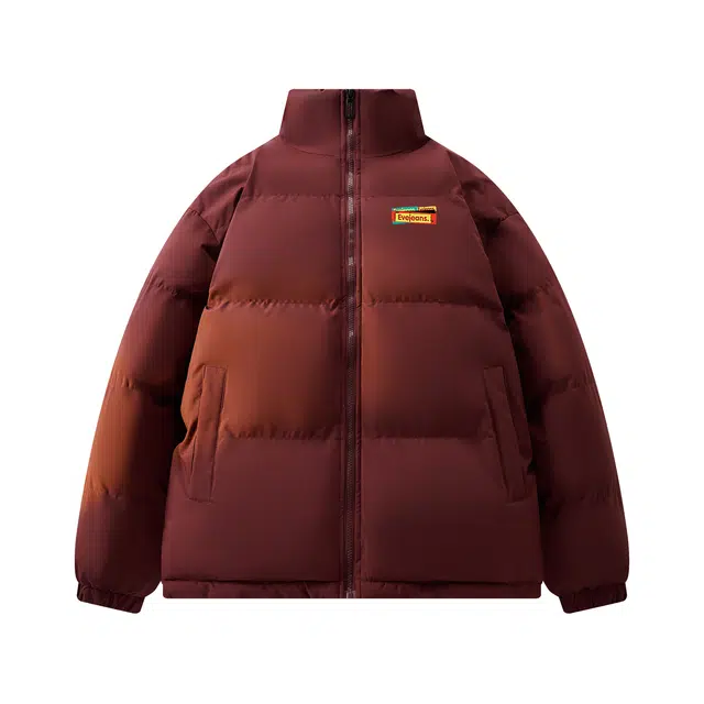 依文 面包服简约纯色休闲宽松防风防寒保暖加厚舒适百搭时尚设计感新元素棉服 男女同款 藏青色