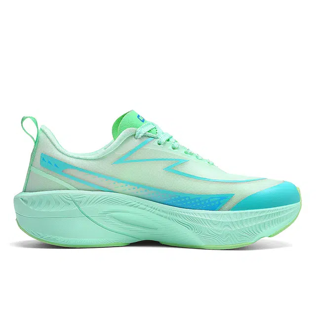 金莱克 舒适潮流减震防滑透气 低帮 尼龙碳板 马拉松跑步鞋 男女同款 冰翠绿