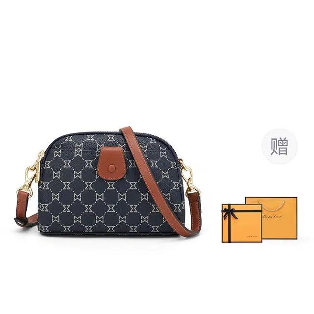 Mashalanti Vintage PVC Crossbody Small Burgundy