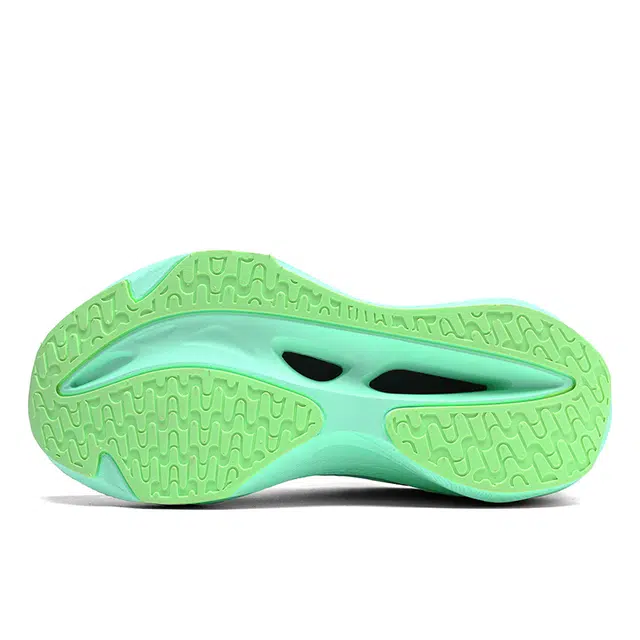 金莱克 舒适潮流减震防滑透气 低帮 尼龙碳板 马拉松跑步鞋 男女同款 冰翠绿