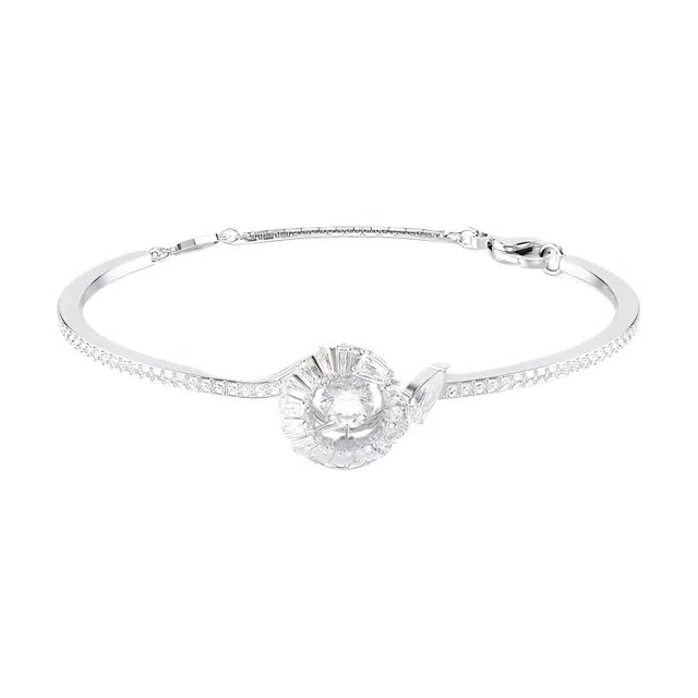 Swarovski Serpentine Bracelet Rhodium Plated Silver