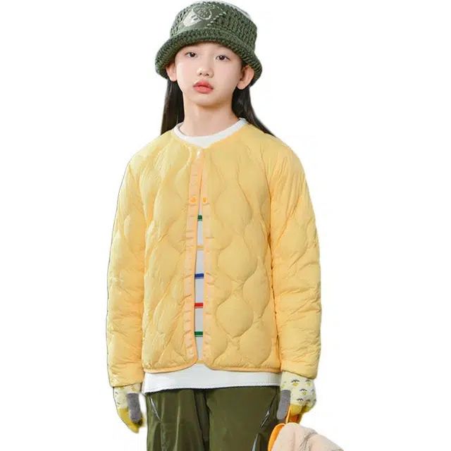 雅鹿羽绒服 时尚洋气轻薄修身纯色保暖 青少年