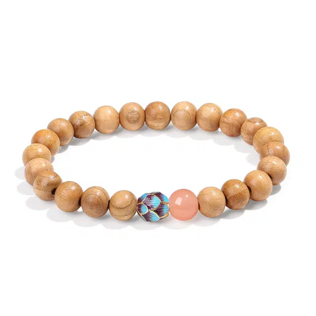 【普陀山官方已祝福】 普陀山文创 好运莲莲转运纳福去霉运招财手饰 护身符礼 好运礼盒转运礼#好运 檀木 手串 男女同款情侣款