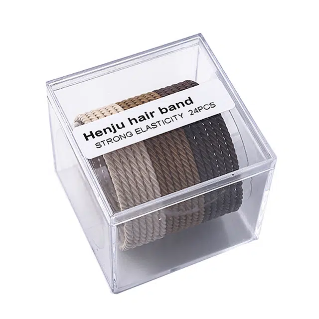 沂茹 一盒装混色韩版简约百搭运动高马尾扎头发高弹发绳#好运 皮筋 发圈发饰头饰 女款