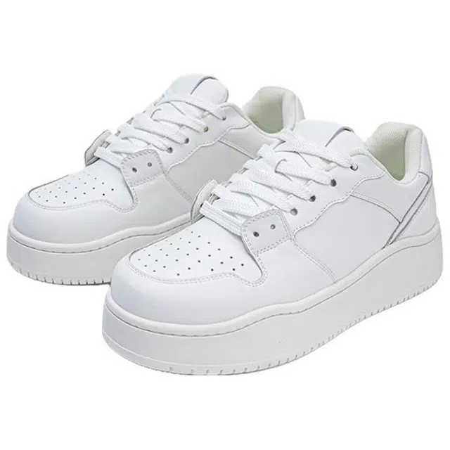 年走索 二层牛皮 韩版潮流多巴胺厚底通勤 防滑 低帮 板鞋 男女同款