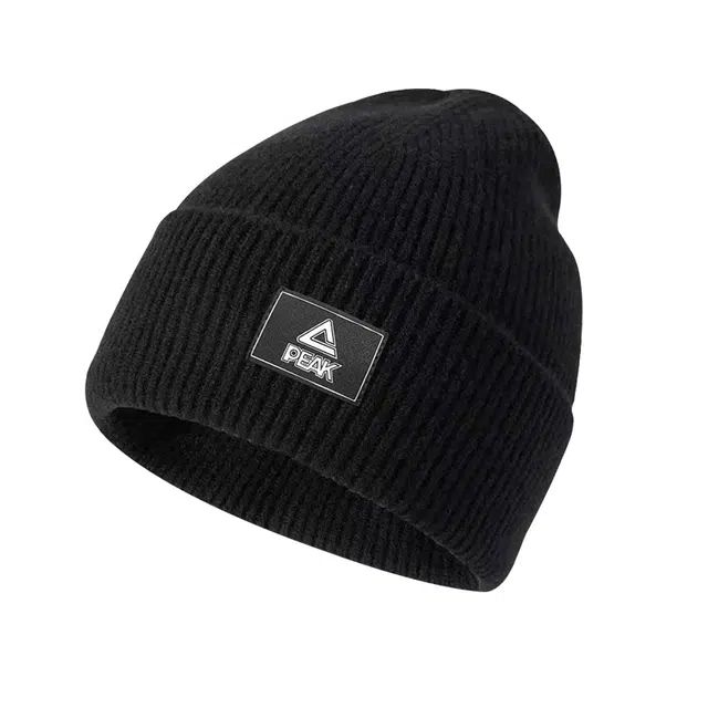 匹克 舒适保暖加绒针织 户外骑行包头护耳防寒防风 聚酯纤维 绒线帽 男女同款情侣款