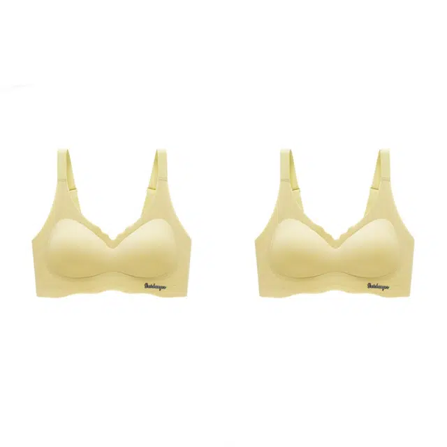 新世家族 无痕运动内衣女夏季薄款大胸显小无钢圈聚拢收副乳防下垂美背文胸 女款 组合装