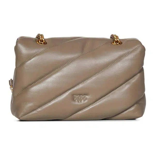 PINKO Love Birds Shoulder Bag Beige