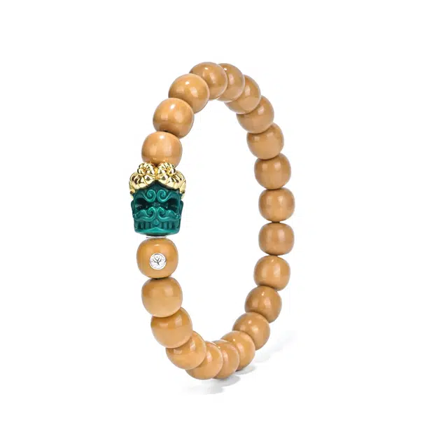 钰澜文玩 【银标】金角喜主搭配款 猴头核桃 手串 男女同款情侣款