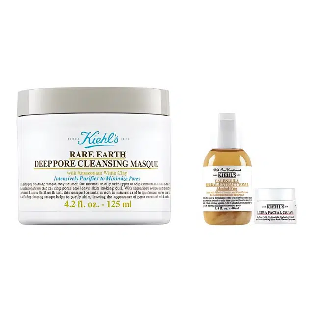 科颜氏 白泥清洁面膜套组 控油保湿