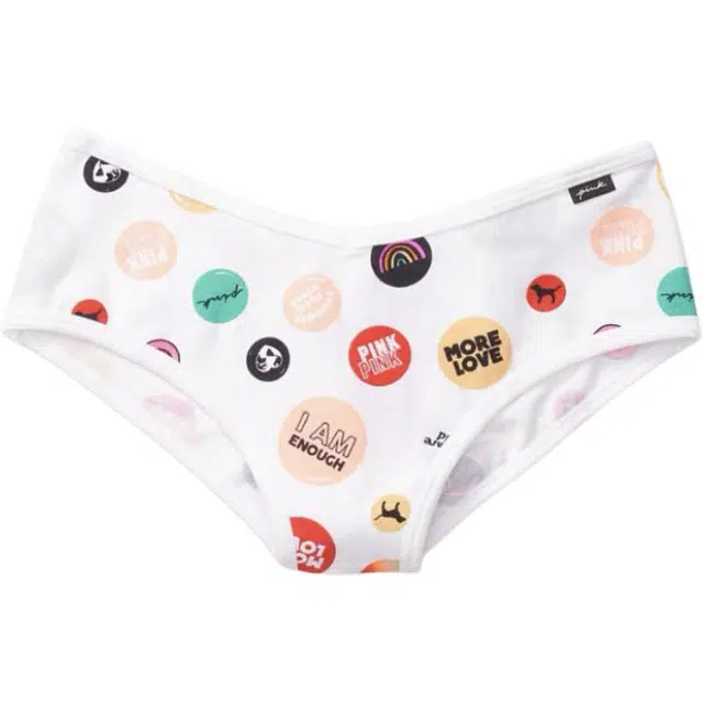 Victoria's Secret Low Waist Triangle Panties White