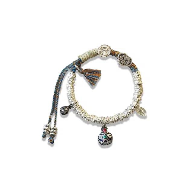 大唐国鼎 吞金兽盘缠手錬新中式国潮宫廷风精致纹理招财纳福旺事业学业 好运 合金 手链 男女同款情侣款