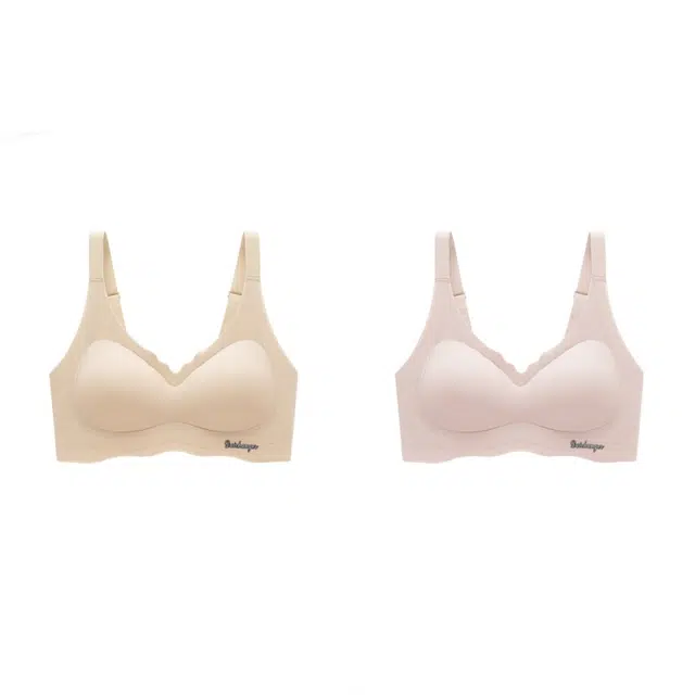 新世家族 无痕运动内衣女夏季薄款大胸显小无钢圈聚拢收副乳防下垂美背文胸 女款 组合装