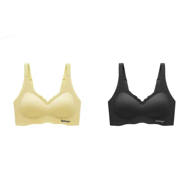 新世家族 无痕运动内衣女夏季薄款大胸显小无钢圈聚拢收副乳防下垂美背文胸 女款 组合装