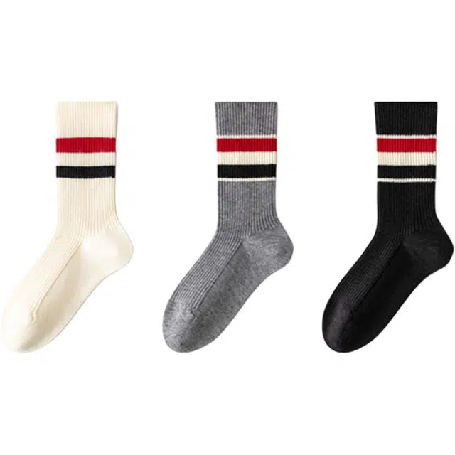 十三日季 含羊毛加绒保暖百搭潮流中筒袜 女款 组合装