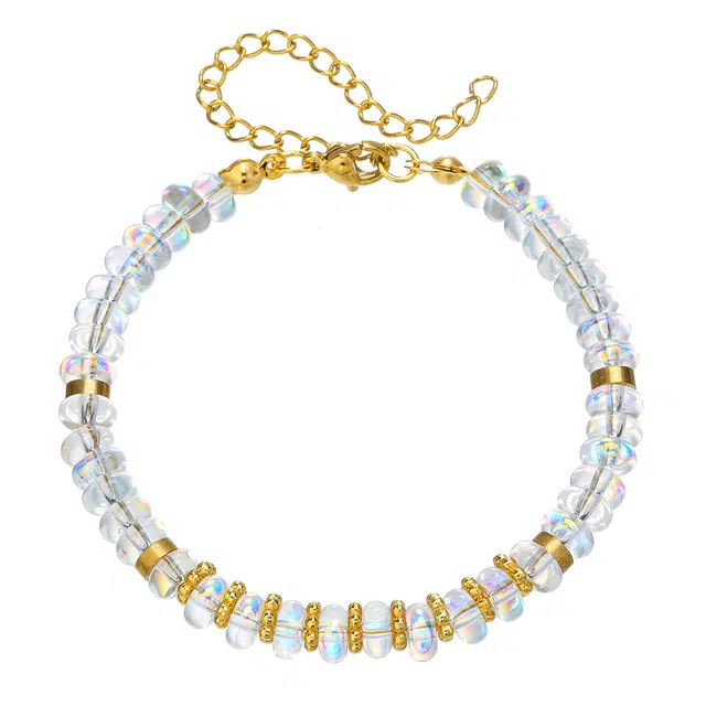 前方大荒野 炫彩简约现代小众设计清新时尚百搭轻奢高级感转运日常休闲通勤穿搭精致 合金 手链 男女同款情侣款