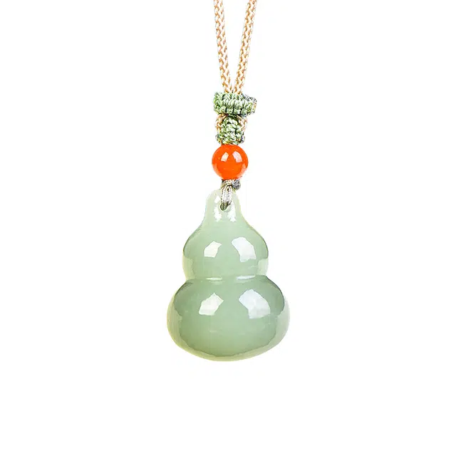 舒杰 国风招财葫芦 和田玉 青白玉 男女同款情侣款
