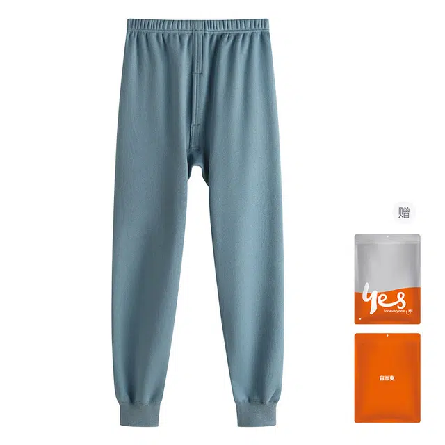 宜而爽 加绒打底内穿校服神器舒适休闲保暖裤 男款