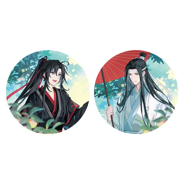 腾讯视频草场地 魔道祖师 夏日青梅系列 魏无羡蓝忘机 白瓷/光栅/流麻/立牌 徽章