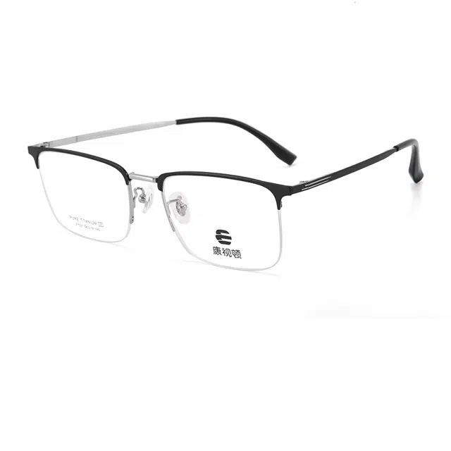 【联系客服可选配镜套餐】 康视顿 日常通勤 纯钛 眉毛框/眉线框 光学镜架 男女同款情侣款
