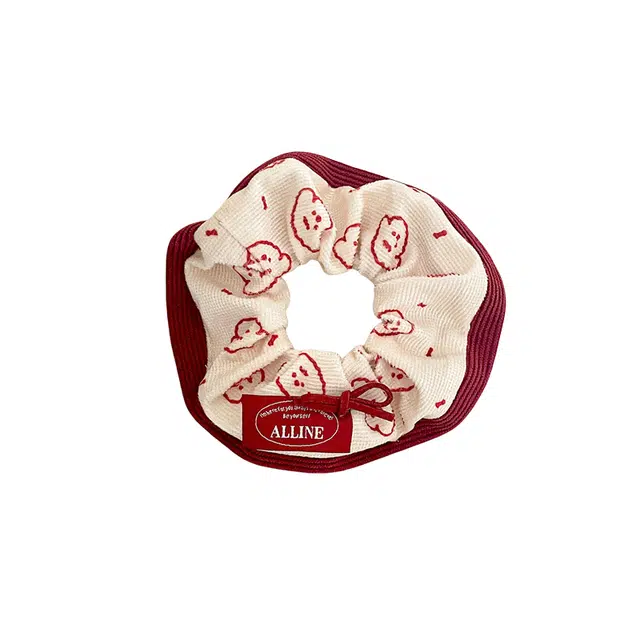 水中玉 秋冬针织大肠发圈可爱扎头皮筋高弹力耐用发绳头饰 布艺 头绳 女款