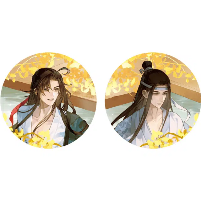 腾讯视频草场地 魔道祖师 碧水惊秋系 镭射票/拍立得/透卡 徽章