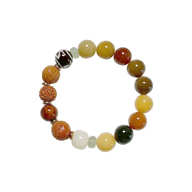 【今朝顺遂平安】 京华录 多宝多福森系简约复古潮流 古风旗袍百搭日常 吉祥如意平步青云#好运 菩提根 手串 男女同款情侣款