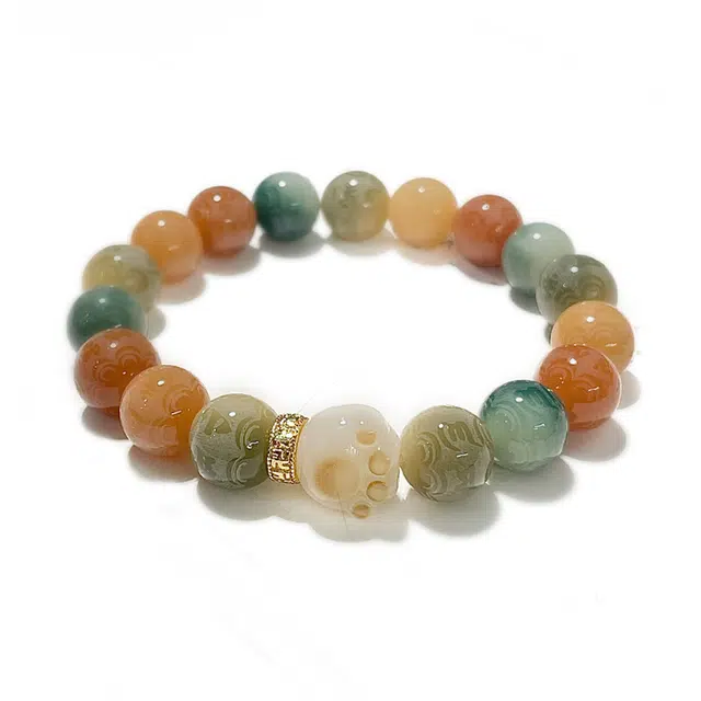 九隆古 多宝六字箴言 招财转运考试考研上岸 炭烧猫爪文玩佛珠盘玩 生日圣诞新年元旦 送礼盒物#好运 菩提根 手串 男女同款情侣款