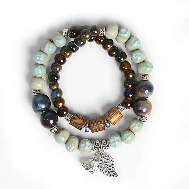 希遇 景德青韵手串 中式新款高级时尚 通勤时尚温柔精美手串 男女款 礼盒 琉璃 手串 男女同款情侣款