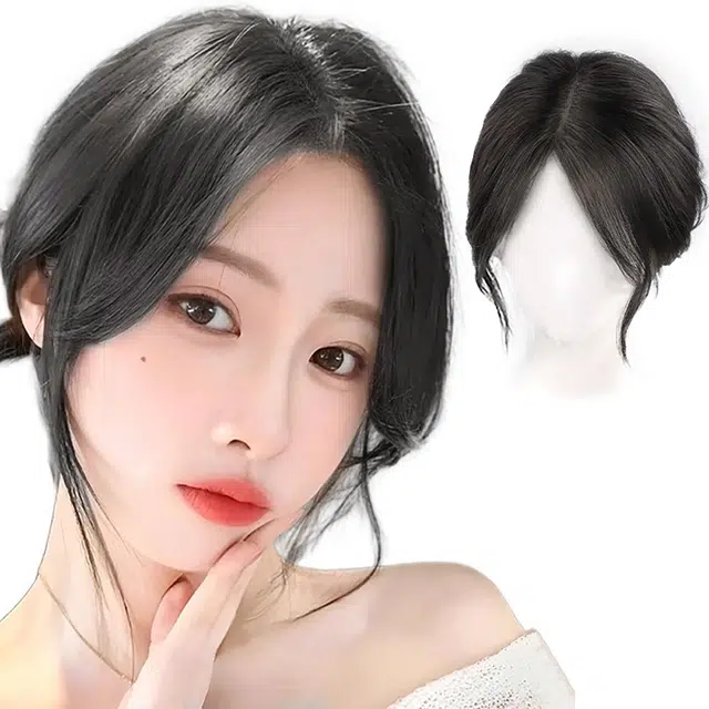 云轻 遮白发增发量补发片 增高颅顶全真发