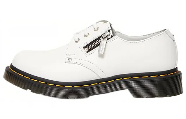 Dr. Martens 1461 Twin Zip White