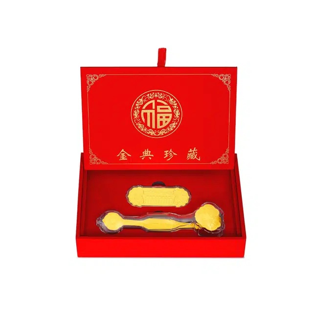 六桂福 福韵金 吉祥如意财源广进收藏储蓄储值投资储蓄收藏 蛇年本命年转运 足金 按克计价 金条/金币/金章 男女同款情侣款