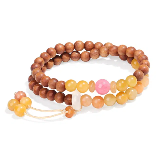 【普陀山官方已过香】 普陀山文创 新中式文艺民族风 时来好运小众国风百搭高级感 生日送礼  礼盒装 檀木 手串 男女同款情侣款