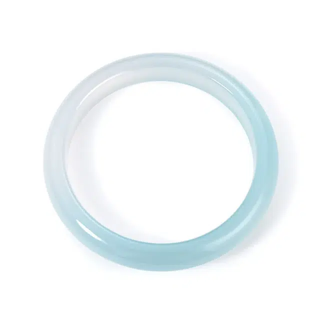 兰慕茵诺 新中式国潮古风美人镯 清冷优雅 天空蓝 轻奢小众温婉典雅 #好运 玉髓 手镯 女款