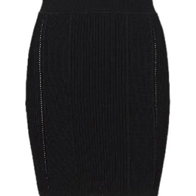 BALMAIN Short Fine Ribbed Knit Dress V