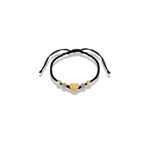 大唐国鼎 祥云纳福新中式简约时尚小众设计国潮宫廷风精致纹理 好运 合金 手链 男女同款情侣款