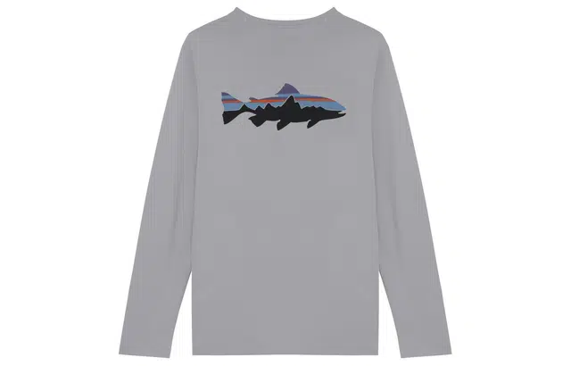 patagonia Men's Long-Sleeved Capilene Cool Daily Fish Graphic Shirt C1T