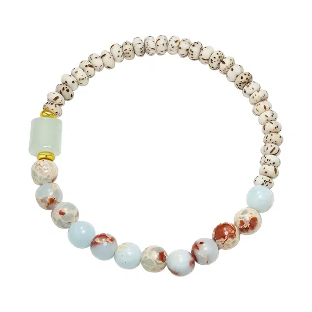 周帝王 招财纳福转运 星辰幻境 寿山石  巴山石 菩提根 手串 男女同款情侣款