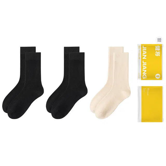 健将 保暖堆堆无骨透气中筒袜 女款 礼盒组合装