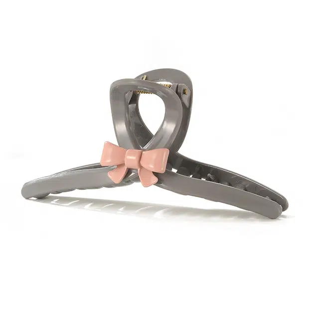 如花梦 森系少女心蝴蝶结抓夹盘发鲨鱼夹 亚克力 后脑勺发饰大号精致头饰发夹 女款