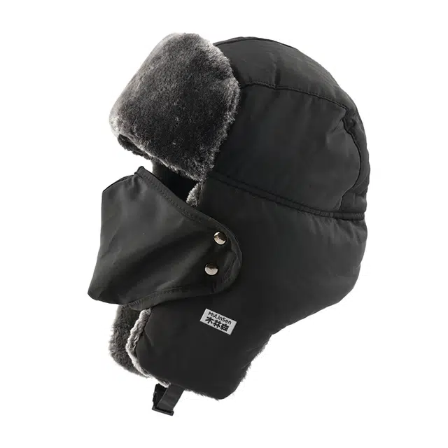 木林森 户外加绒防寒保暖加厚保暖防风口罩护耳 棉 雷锋帽 男女同款情侣款