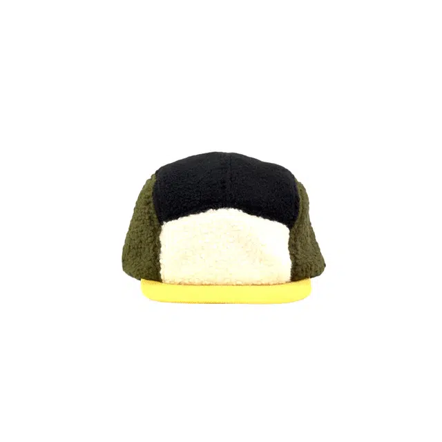 山一丸 日系复古拼色 秋冬保暖大头围平檐 摇粒绒 棒球帽 男女同款情侣款