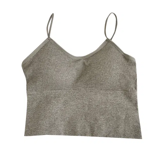 欧诗帛 辣妹运动吊带抹胸美带胸垫少女内搭外穿背心 女款 组合装