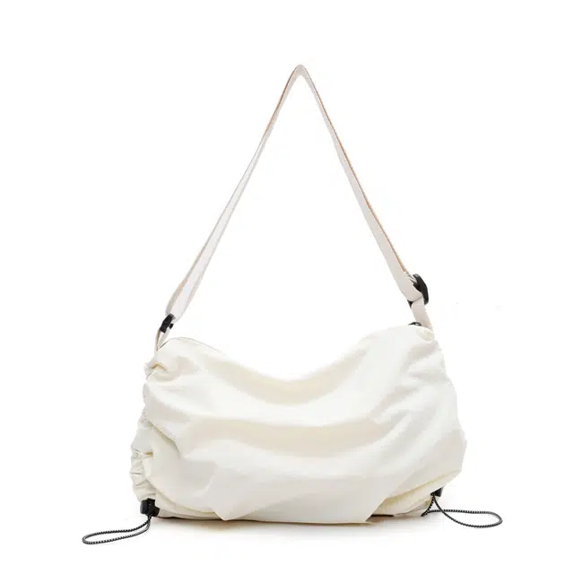 揽月 简约休闲慵懒风纯色上课通勤百搭 牛津布 斜挎单肩包 男女同款情侣款 多色