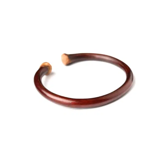 月岚 在逃公主送福平安新中式国风招财纳福前程似锦平安喜乐财源广进编织红绳素圈 鸡血藤 手镯 女款