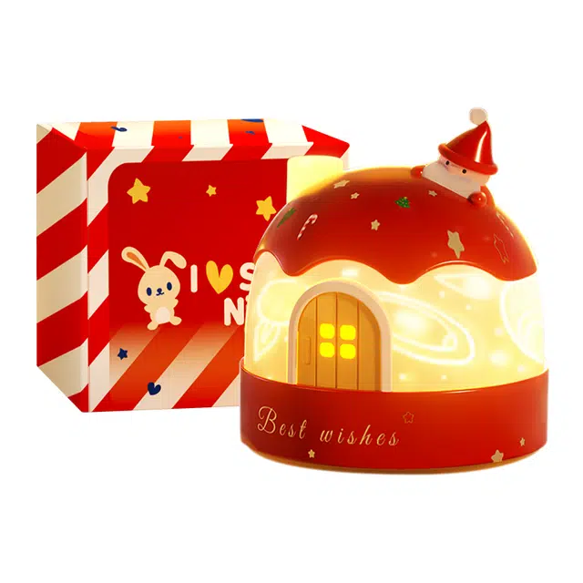 益米 圣诞小夜灯投影星空灯 半睡灯氛围感 可爱创意多主题可换 玩具 送男女生朋友